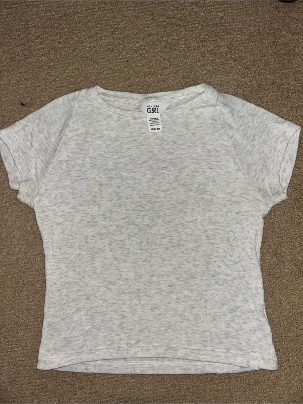 Athleta Girl Heather Gray Tee